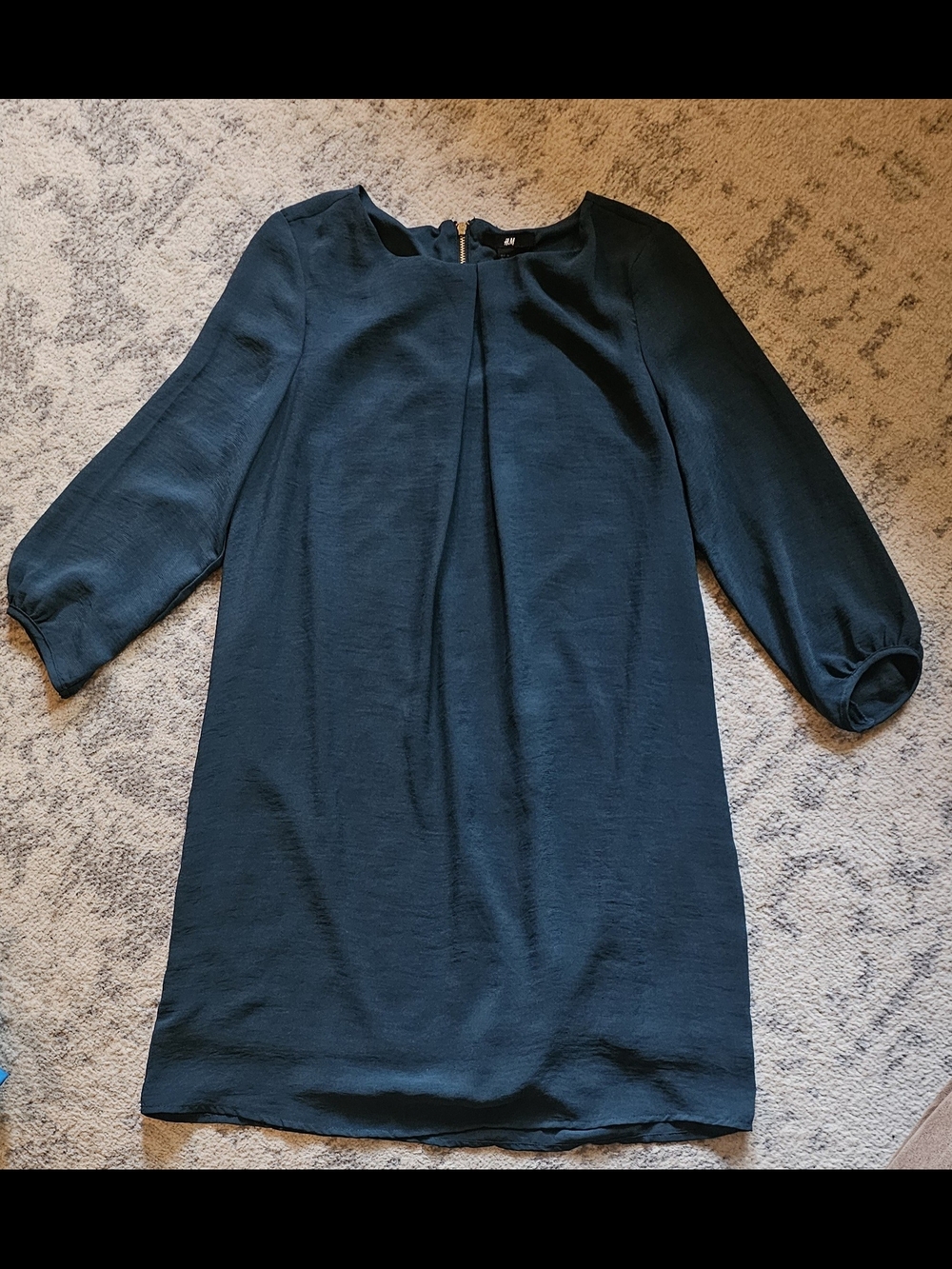 H&M Green Lined Dress Size 6